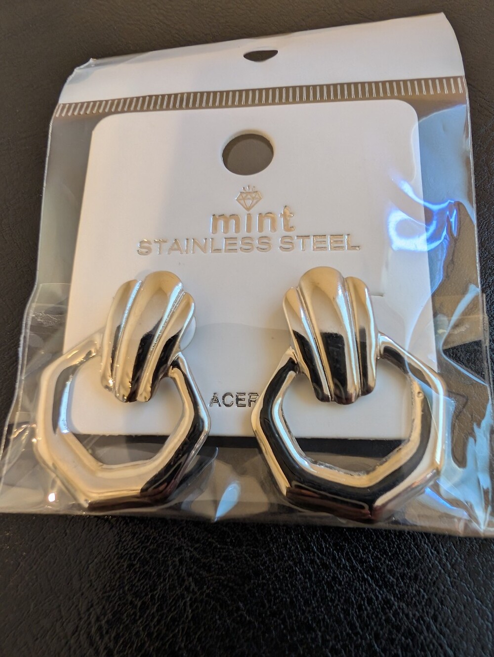 Stainless Steel Silver-tone Earrings